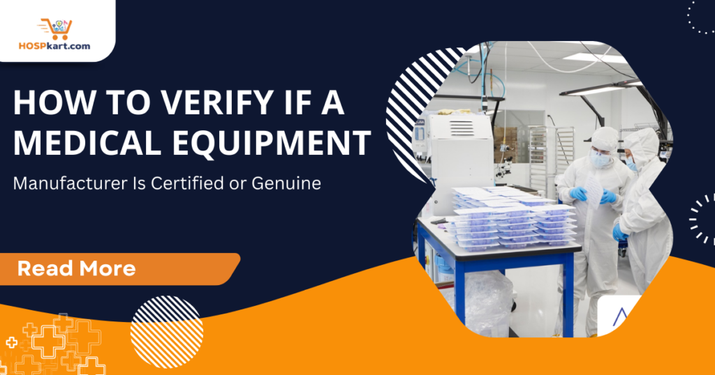 Certifed Medical Equipment Manufacturer